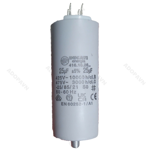 tụ điện 25uF Ducati Energia 416.10.26 chính hãng